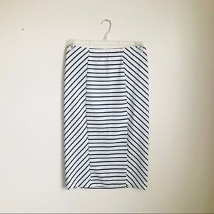 JACK by BB Dakota black and white stripe skirt